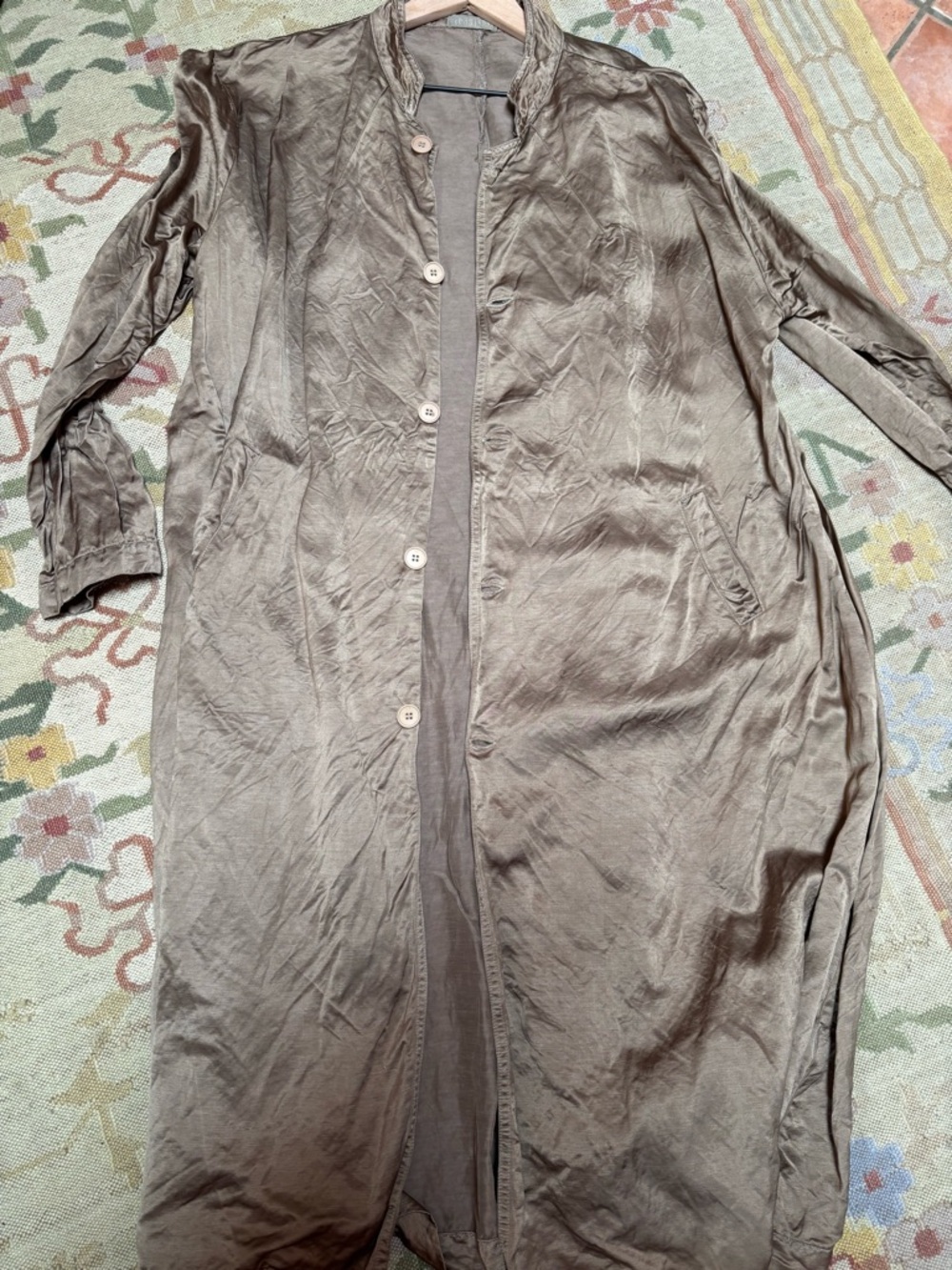 NWOT CP SHADES Satin Swing Coat Duster